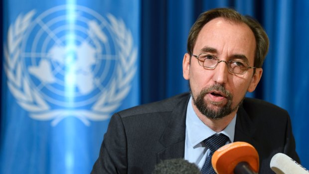 UN High Commissioner for Human Rights, Zeid Ra'ad al-Hussein.