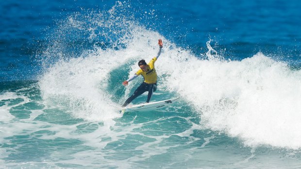 Upset: Sally Fitzgibbons' title hopes hang in the balance.