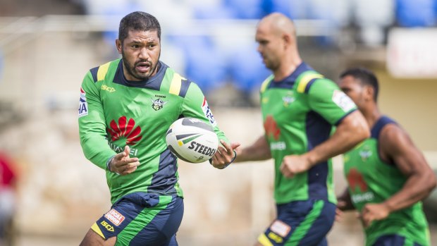 Former Rooster Frank-Paul Nu'uausala brings experience and class to the young Raiders squad.