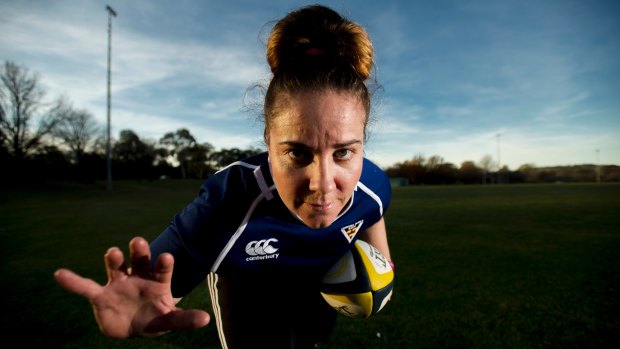Canberra rugby veteran Louise Burrows.