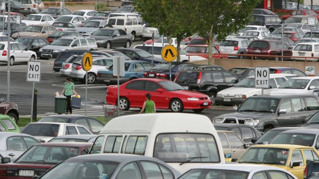 The car park at Chadstone shopping centre