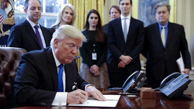 US President Donald Trump signed an order to allow the pipeline to proceed.