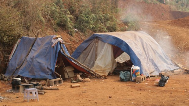 The living conditions for Myanmar refugees are makeshift and often squalid.  