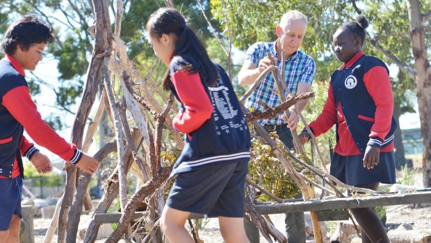 Noble Park primary school principal David Rothstadt prefers nature play over homework for the students. 