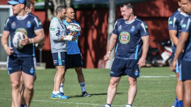 Hands on: NSW hooker Robbie Farah hasn't given up hope of play in the Origin decider after surgery on his broken hand.