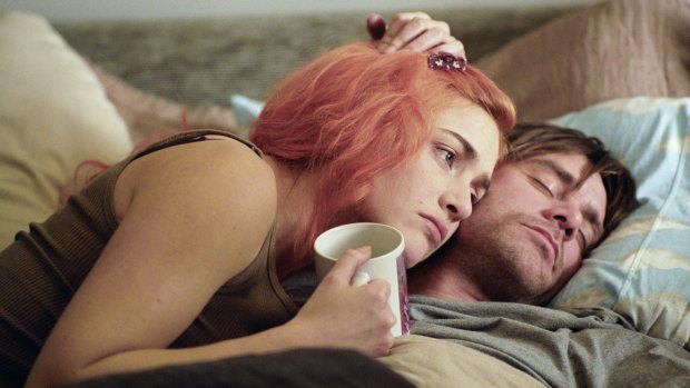 Same again: Kate Winslet's Clementine Kruczynski is forever doomed to fall in love with Joel Barish (Jim Carrey) in Eternal Sunshine of the Spotless Mind.