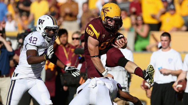 Tight end Chris Coyle in action for the Arizona State Sun Devils.