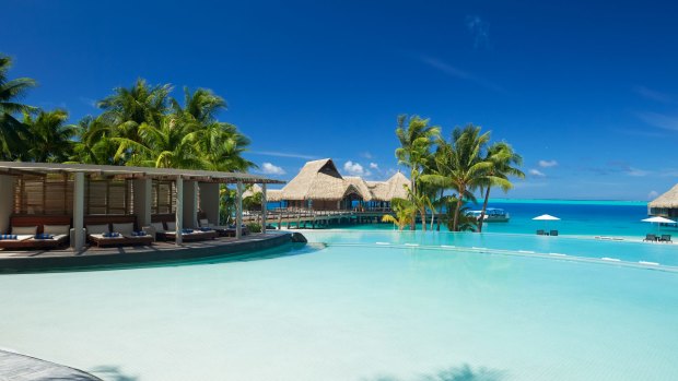 A chance to experience a classic French Polynesian luxury overwater bungalow resort without actually staying there.