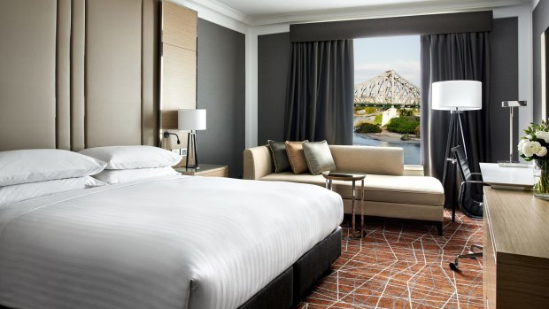 A room at the Marriott Brisbane.