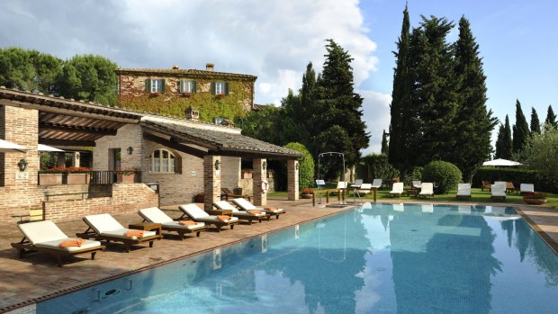 The swimming pool at Borgo San Felice.