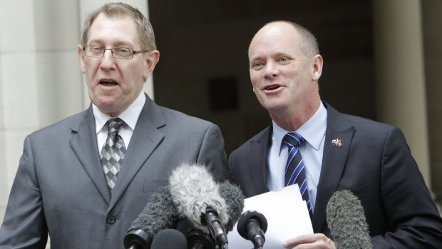 Bruce Flegg with then-premier Campbell Newman.