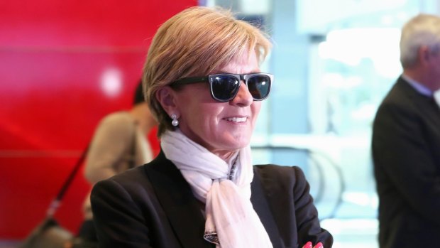 Defender of Australian fashion: Foreign Minister Julie Bishop.