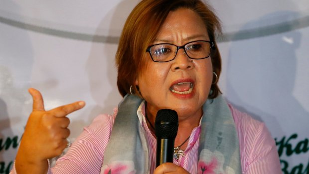 Philippines senator Leila De Lima.