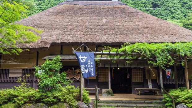 Amazake Chaya is the last remaining teahouse on the Old Tokaido Road. 