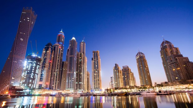 Dubai Marina Waterfront.