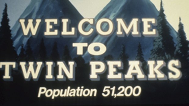 Iconic Twin Peaks sign.