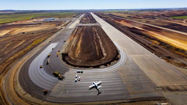Brisbane West Wellcamp Airport which is in the final stages of development near Toowoomba. 