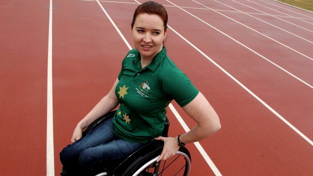 Get involved: Paralympian Angie Ballard.