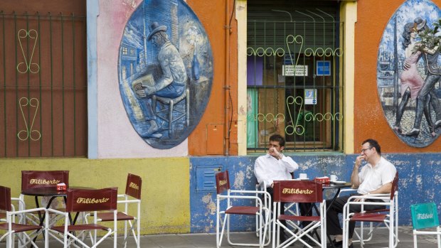 Filiberto's Cafe and Bar in La Boca, Buenos Aires.