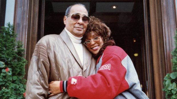 Whitney Houston with her father John.