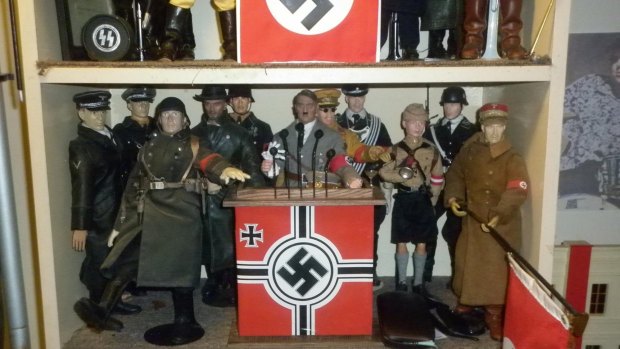 A collection of Nazi dolls owned by Nathan Sykes. 