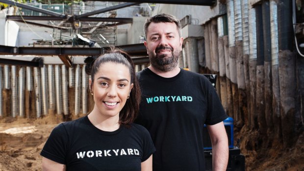 Siblings Alexandra and Nic De Bonis are the founders of Workyard, an app aimed at the construction industry.