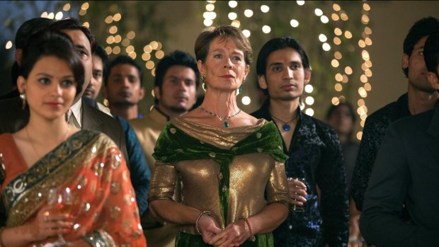 Celia Imrie in <I>The Second Best Exotic Marigold Hotel</I>.