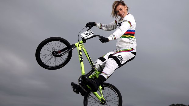 BMX star Caroline Buchanan wants to turn her projected silver medal into Olympic gold.