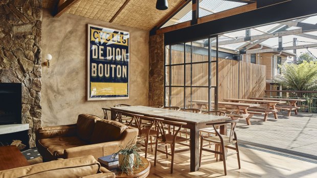 The new stay channels a cosy, vintage mountain lodge vibe.
