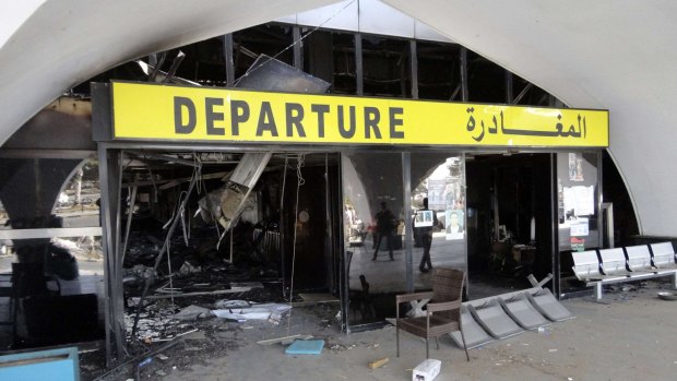 A terminal at Tripoli international airport in August 2014 when unidentified war planes attacked targets in Libya's capital Tripoli.