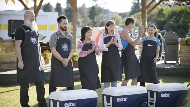Contestants in Aussie Barbecue Heroes have to undergo challenges using different pieces of equipment.