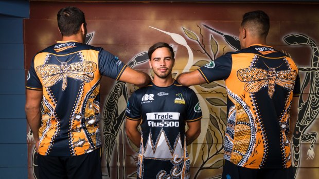 The Brumbies new indigenous jersey.