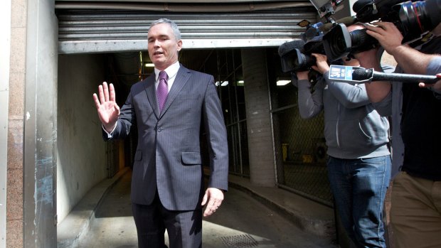Craig Thomson at Melbourne Magistrates Court in March.