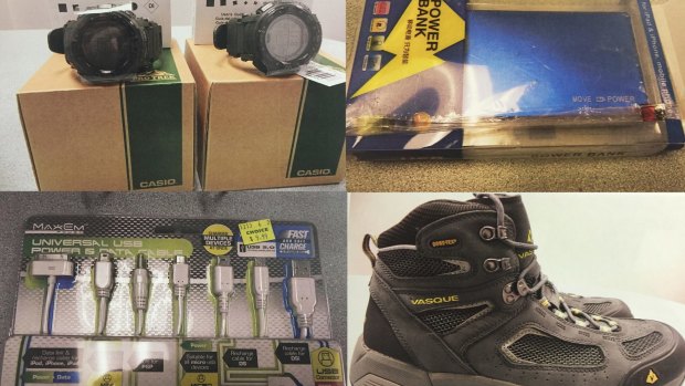 Solar watches, hiking boots and chargers bound for Islamic State.