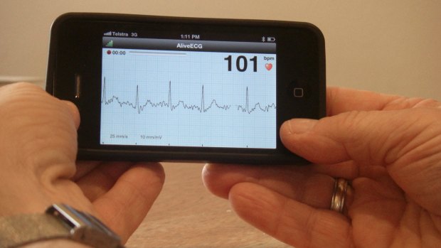The iECG iPhone app by the University of Sydney provides detects heart rhythm problems. The information can help reduce the risk of stroke particularly in people over 65.
