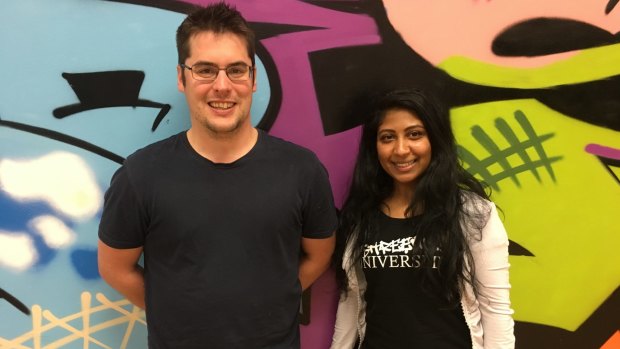 Lachlan Dean and Priya at The Street University Canberra.