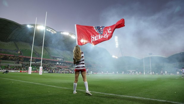 Flying the flag: The Rebels are seeking a big turnout to support them in their quest for a win against the Waratahs. 