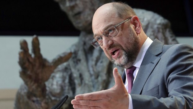 Martin Schulz, chairman of the German Social Democrats, has proposed a United States of Europe to address division across the continent.