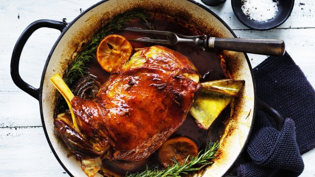 Slow-cooked Tunisian lamb with rosemary