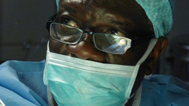 Dr Denis Mukwege at work at the Panzi hospital, DR Congo.