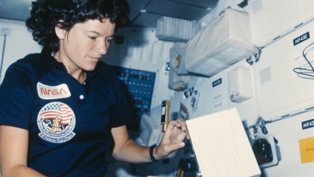 NASA astronaut Sally Ride.