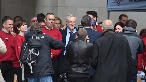 Jeremy Corbyn at the Battle of Britain 75th anniversary service at St Paul's Cathedral on Tuesday.