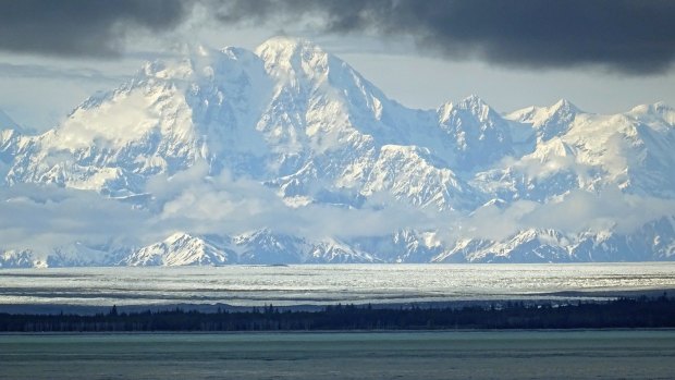 The St Elias Range east of Seward viewed from Icy Bay.