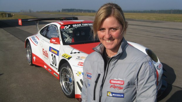 New job: German motoring racing driver Sabine Schmitz.