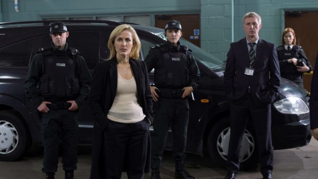 Gillian Anderson as Detective Superintendent Stella Gibson in <i>The Fall</i>.