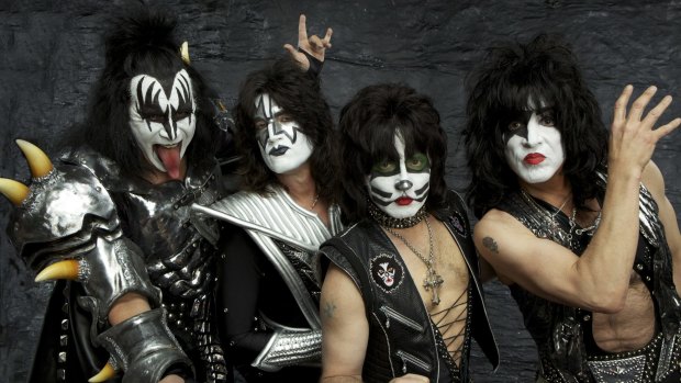 Shy and retiring characters KISS perform at Allphones Arena on Saturday. 
