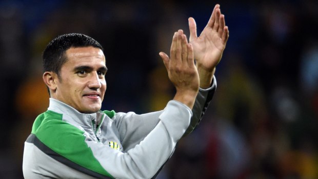 Stepping up: Tim Cahill has risen to the occasion and scored at key moments.