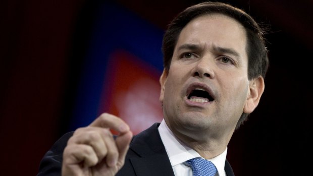 Tea Party favourite Senator Marco Rubio has launched his Republican presidential campaign and already lashed out at Hilary Clinton.