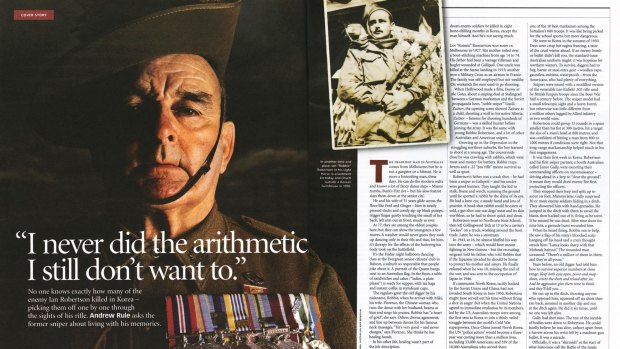 Good Weekend's 2004 feature on Australian sniper Ian Robertson.