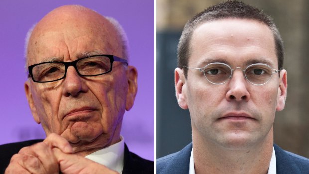 Succession plan: Fox CEO Rupert Murdoch and his son James Murdoch.